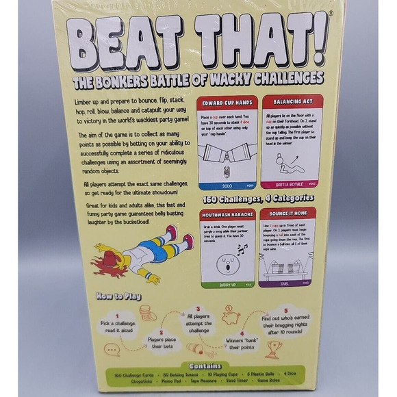 Beat That! The Bonkers Battle of Wacky Challenges Game Brand NEW - Picture 4 of 8